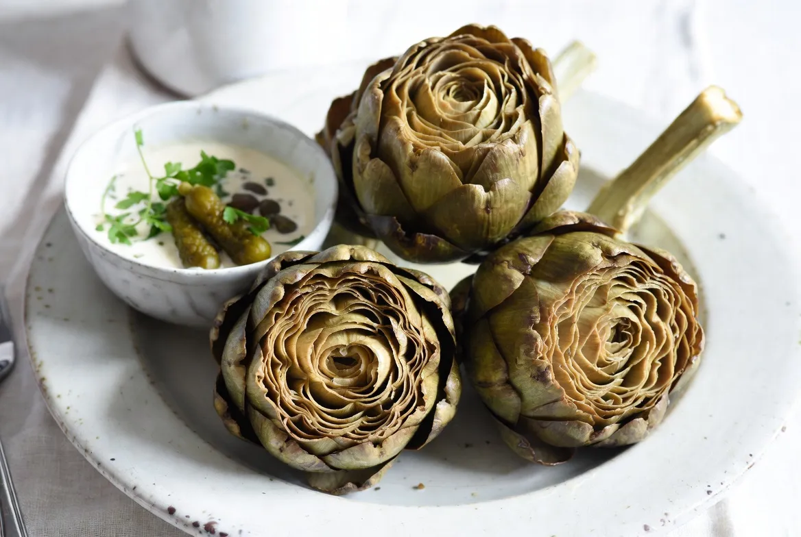 Recette Artichauts vapeur sauce ravigote – plat principal