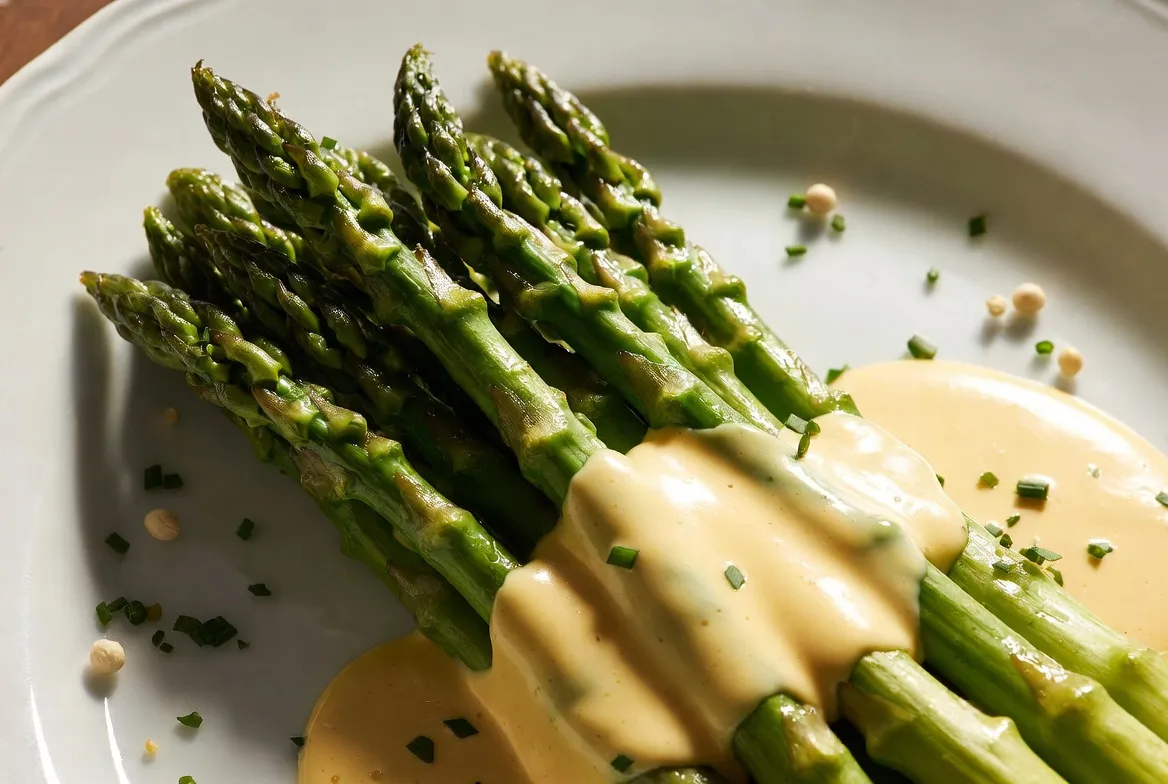 Recette Asperges vertes sauce hollandaise – plat principal