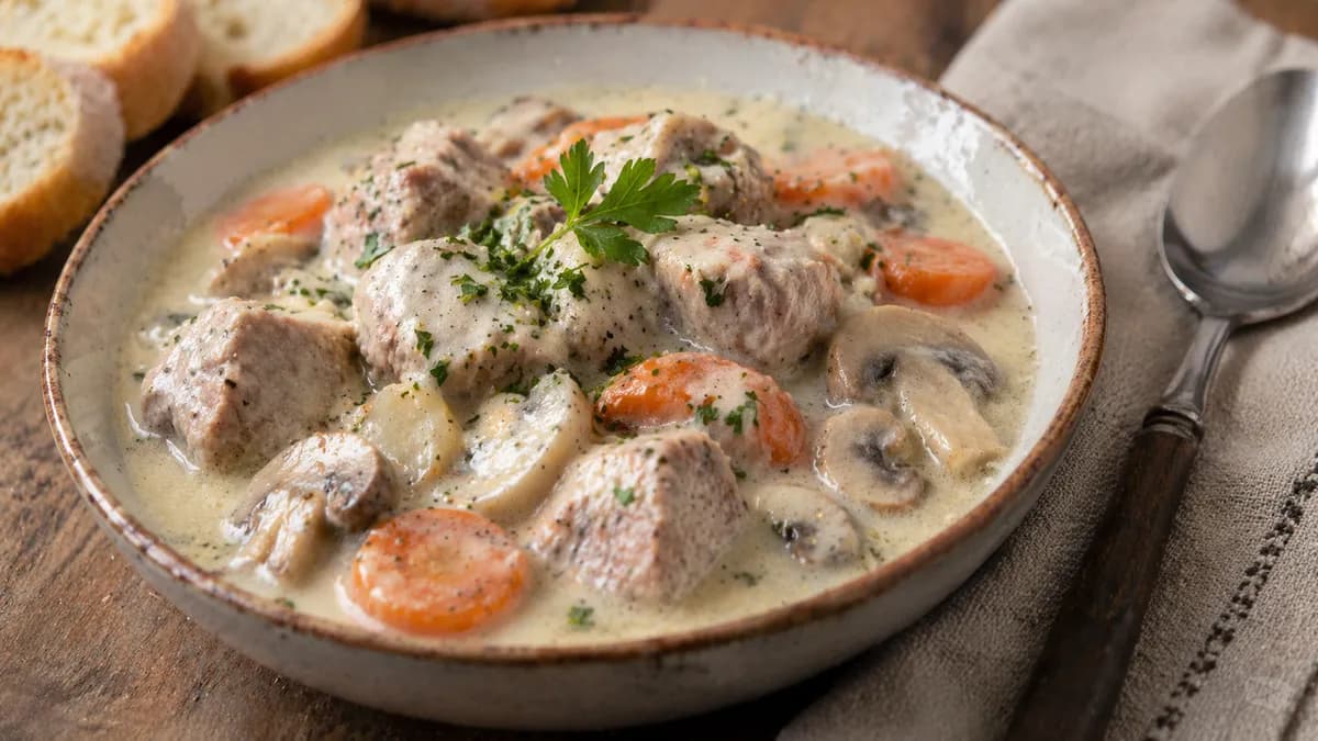Recette Blanquette de veau à l'ancienne – plat principal