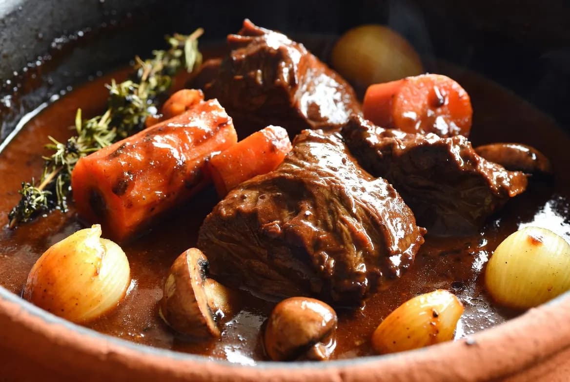 Recette Bœuf bourguignon classique – plat principal