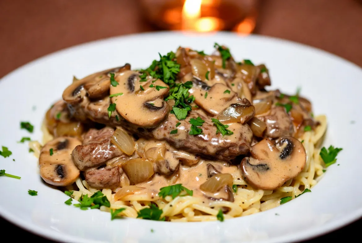 Recette Bœuf Stroganoff – plat principal