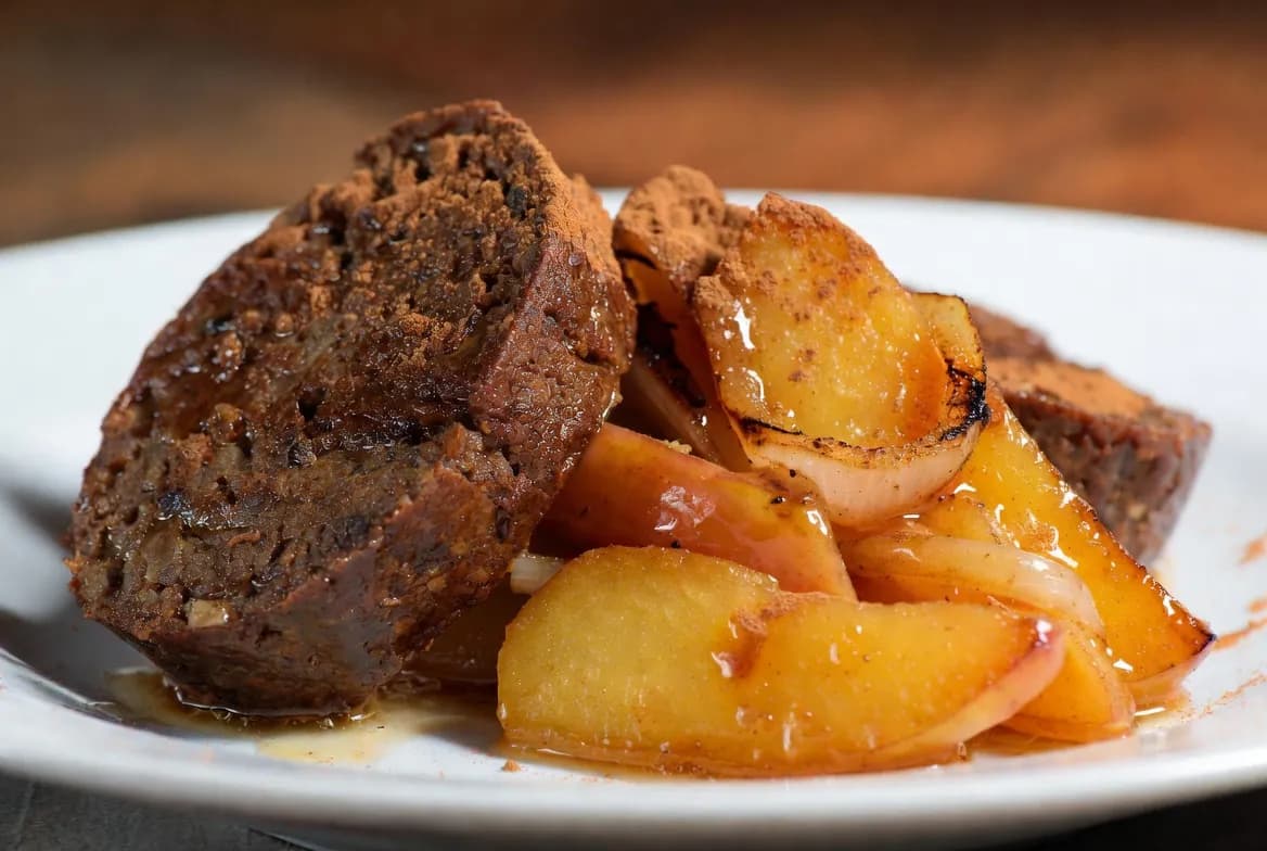 Recette Boudin noir aux pommes caramélisées – plat principal