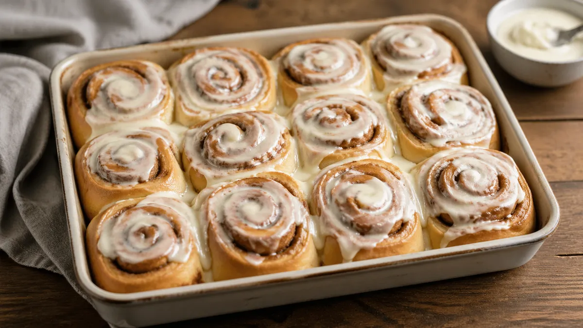 Plat : Cinnamon rolls glacés