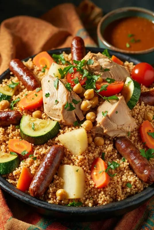 Recette Couscous royal complet – plat principal