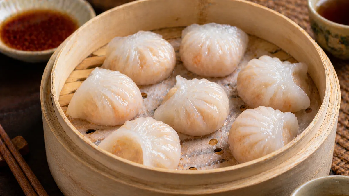 Recette Dim sum vapeur (ha gow) – plat principal