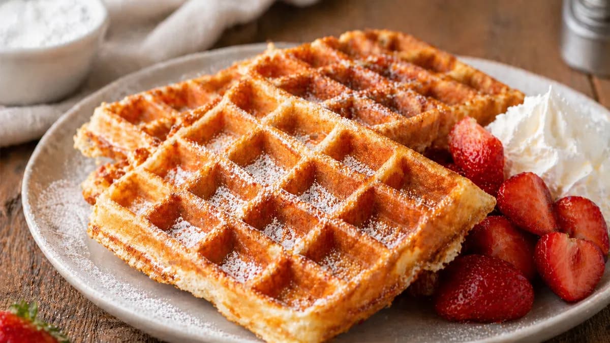 Recette Gaufres de Bruxelles légères – plat principal
