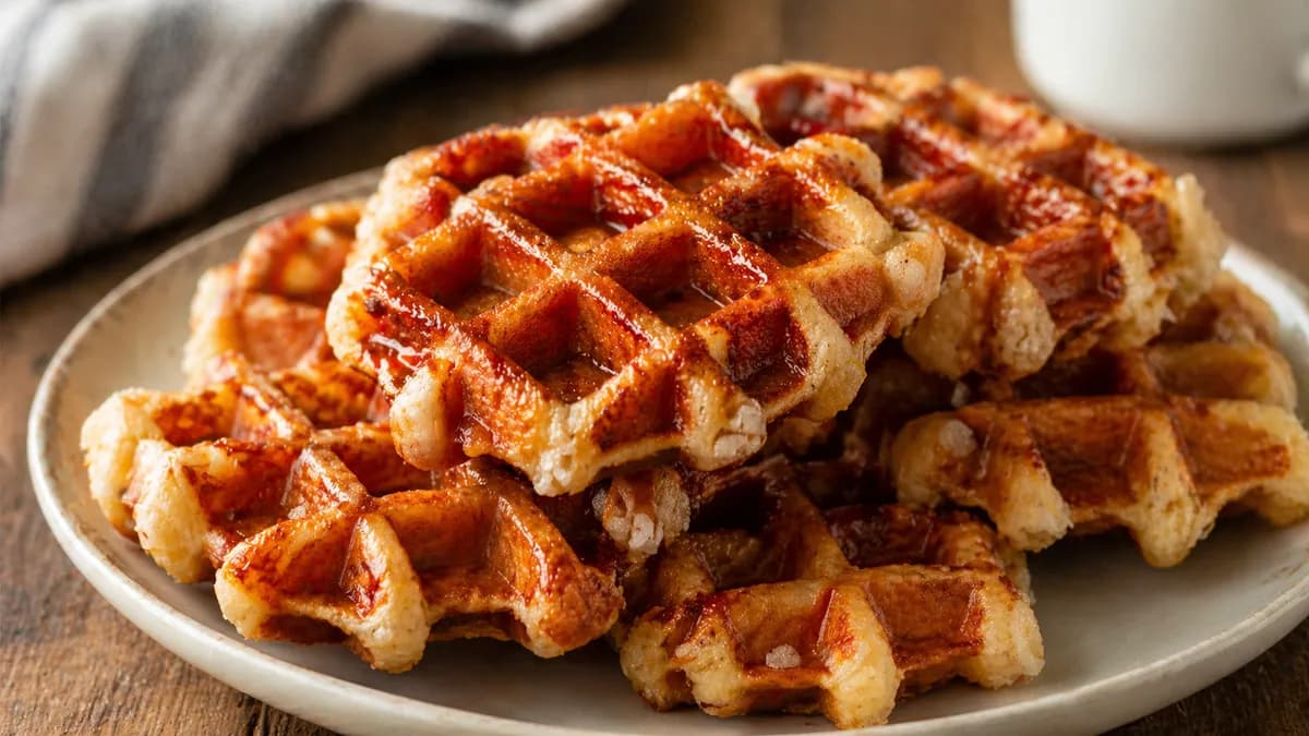 Recette Gaufres de Liège au sucre perlé – plat principal