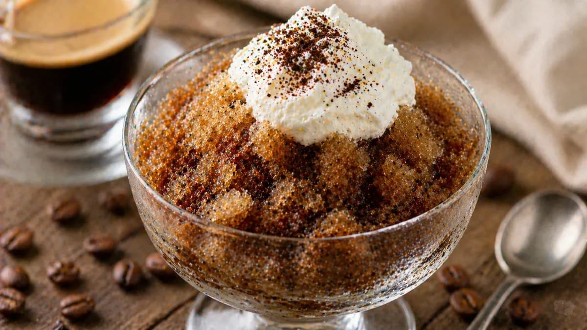 Plat : Granita au café sicilienne