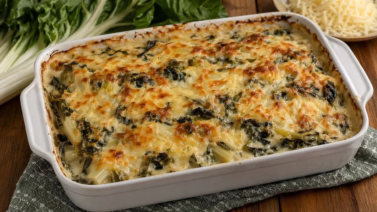 Plat : Gratin de blettes à la béchamel