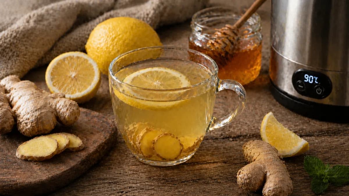 Recette Infusion gingembre-citron-miel – plat principal