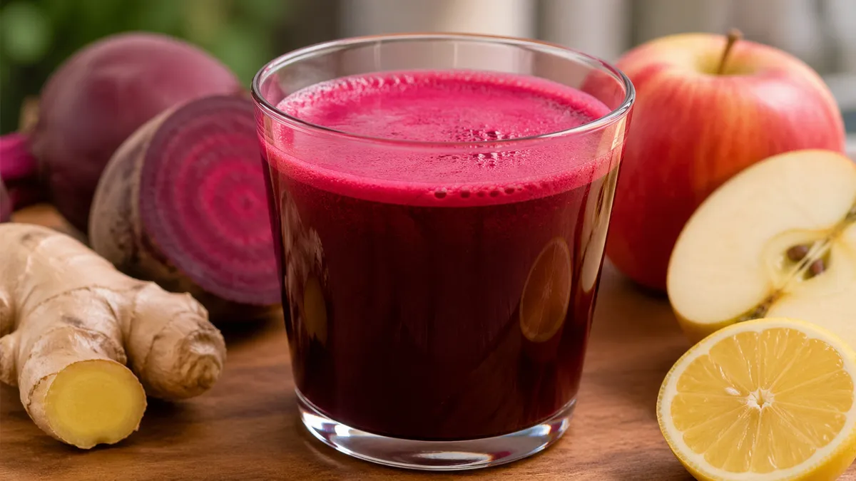 Recette Jus betterave-pomme-gingembre – plat principal