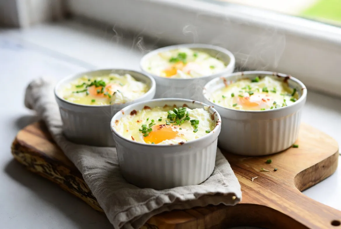 Recette Œufs cocotte crémeux – plat principal