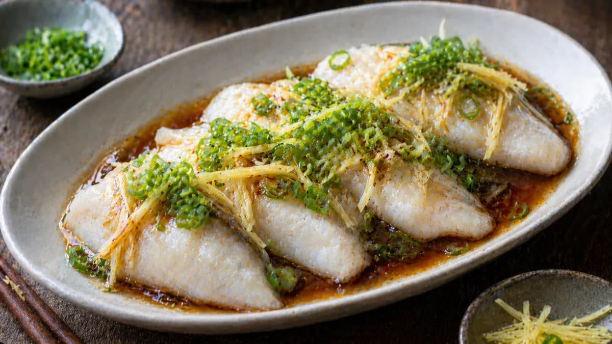 Recette Filet de poisson vapeur gingembre-ciboule – plat principal