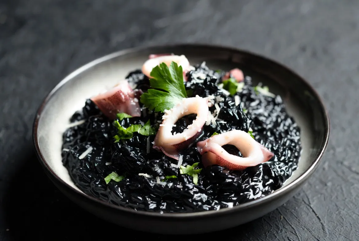 Recette Risotto à l'encre de seiche – plat principal