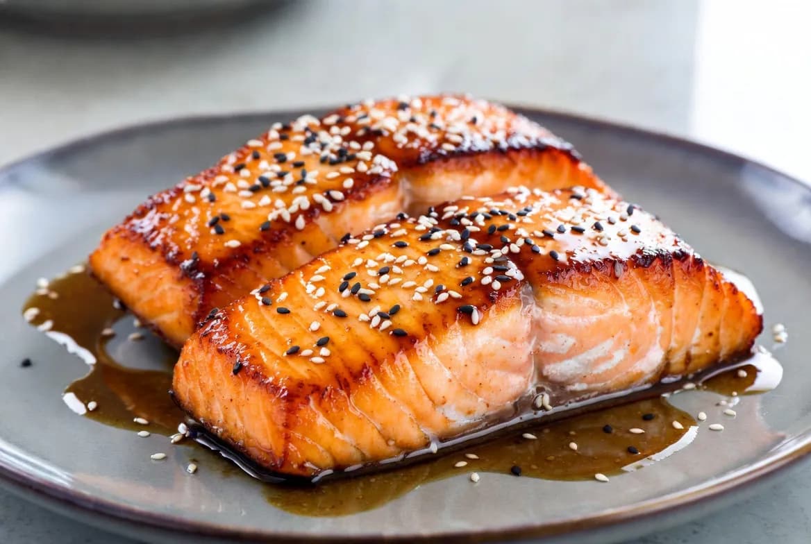 Recette Saumon teriyaki glacé – plat principal