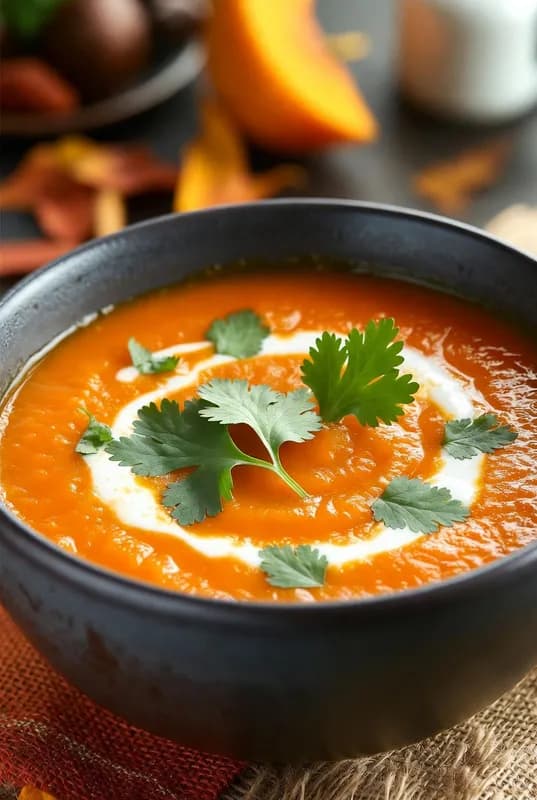 Recette Soupe veloutée butternut-curry – plat principal