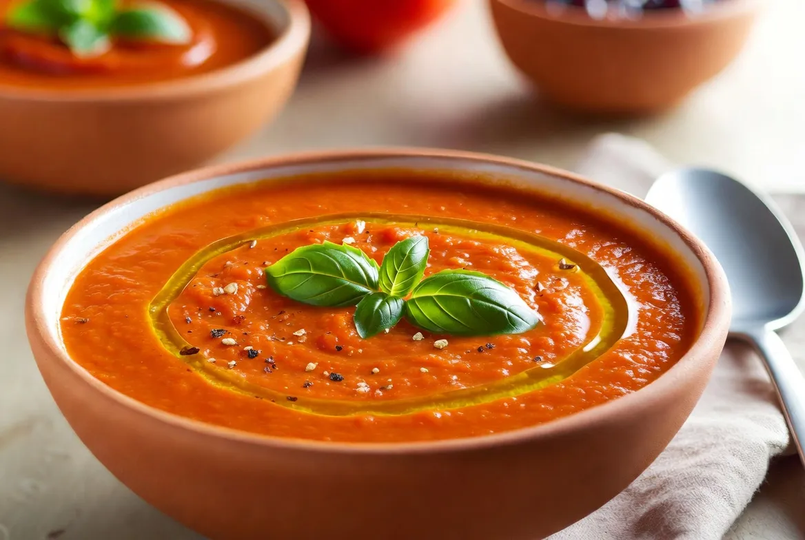 Recette Soupe de tomates rôties – plat principal