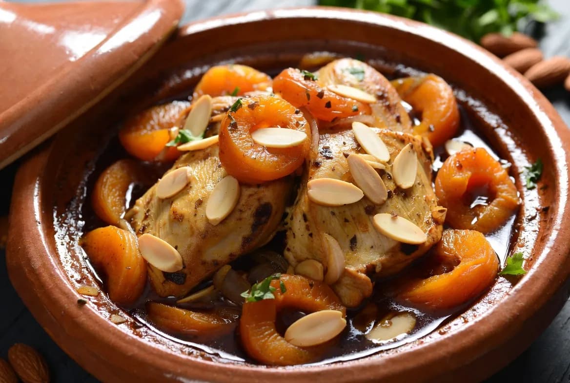 Recette Tajine de poulet aux abricots – plat principal